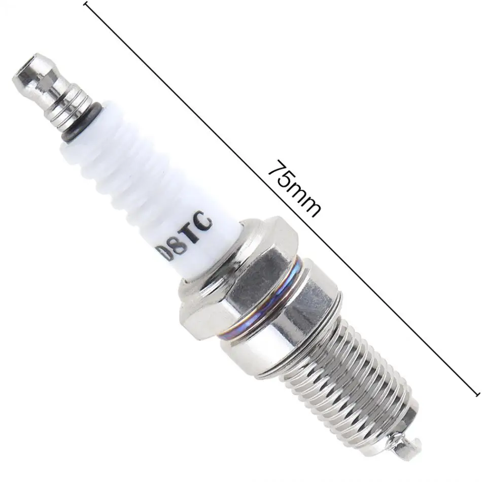 D8TC 19mm  Motorcycle Platinum Nozzles Spark Plugs  for CG 125cc 150cc 200cc 250cc