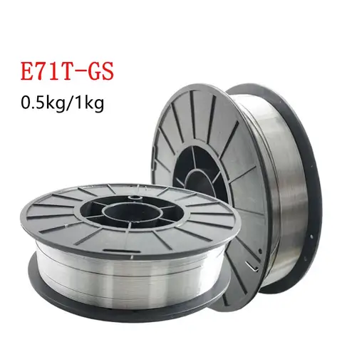 0.5KG/1KG E71T-GS 플럭스 코어드 가스리스 용접 와이어 가스 없음 또는 MIG 강철 용접 와이어 0.8mm/1.0mm 자체 차폐 용접 와이어