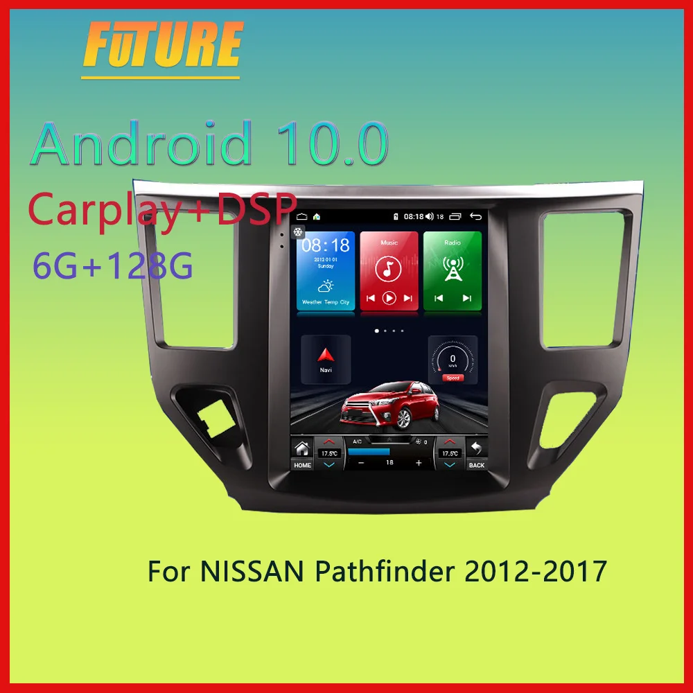 128G For Nissan Pathfinder 2012 2013-2017 Android Car Radio Stereo 2 Din Multimedia Player GPS Navigation Touch Screen Head Unit