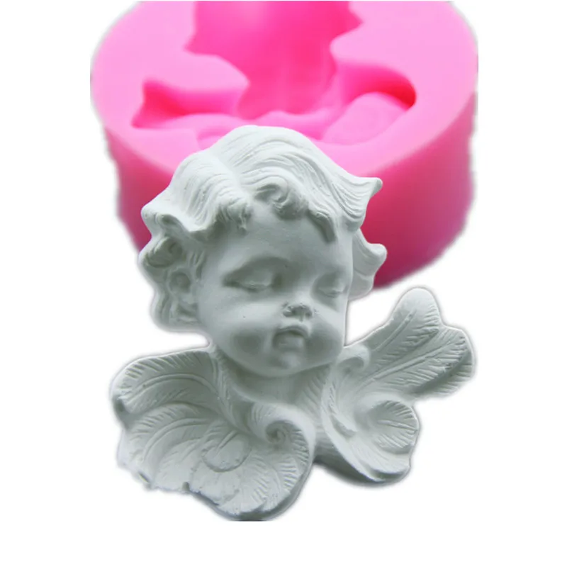 

Lovely Sleeping Angel Silicone Mold DIY Chocolate Fondant Form Cake Decoration Tool Handmade Polymer Clay Soap Resin Candle Mold