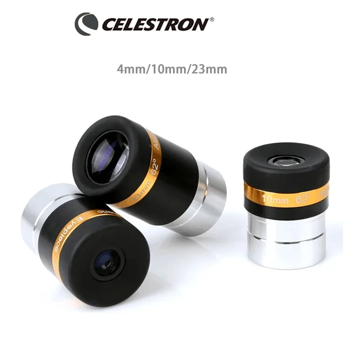 Celestron 62 degree aspherical high-definition eyepiece 4/10/23mm Fully Coated for 1.25\