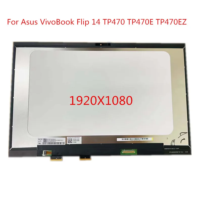 14.0''Lcd Touch Full Assembly Replacement For Asus VivoBook Flip 14 TP470 TP470E TP470EZ TP470EA Laptop Panel Matrix