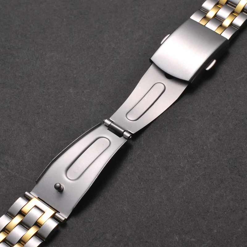 18mm 20mm 22mm Gold Silver Rose gold Stainless Steel Watch Band Strap Metal Bracelets For Men Women Wrist Watches Watchband