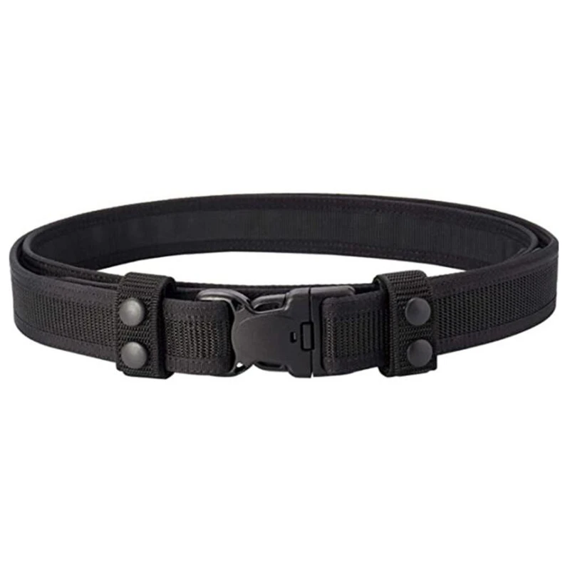 Hunting Quick Release Belt Tactical 5cm Military Style Webbing Riggers Web Gun Belt Metal Buckle Training Belt for Men Women