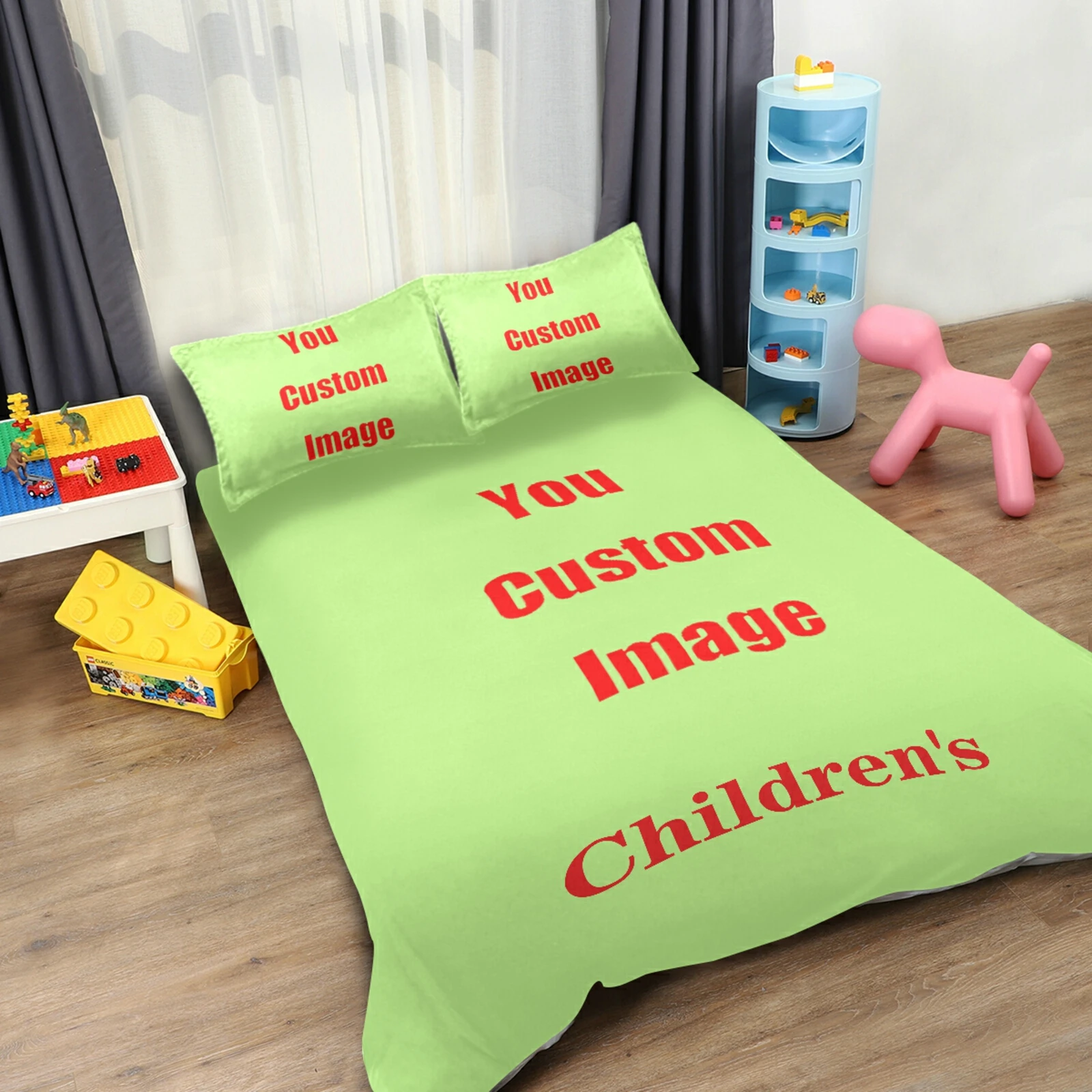 New Custom Pattern  Bedding Set For Boys Girls Bedroom Decor Twin Quilt Cover Set Single Bed Sheet Baby Kids Home Children linen