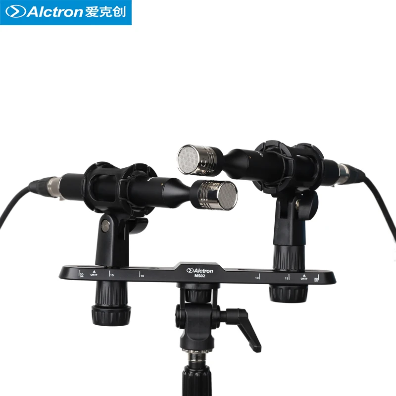 

Alctron MS02 stereo recording microphone bar Clear scale multiple recording way with angle and height adjustable function