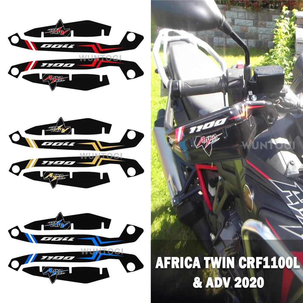 

3D Gel Motorcycle handguard handlebar Decal waterproof Sticker Adventure For Honda Africa Twin CRF1100L 2020 CRF 1100 L Stickers