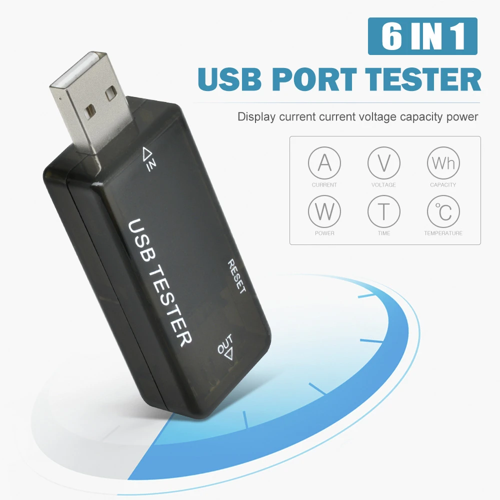 Testeur de Capacité de Chargeur USB 5V 9V 12V 24V 30V LCD, Voltmètre, Ampèremètre