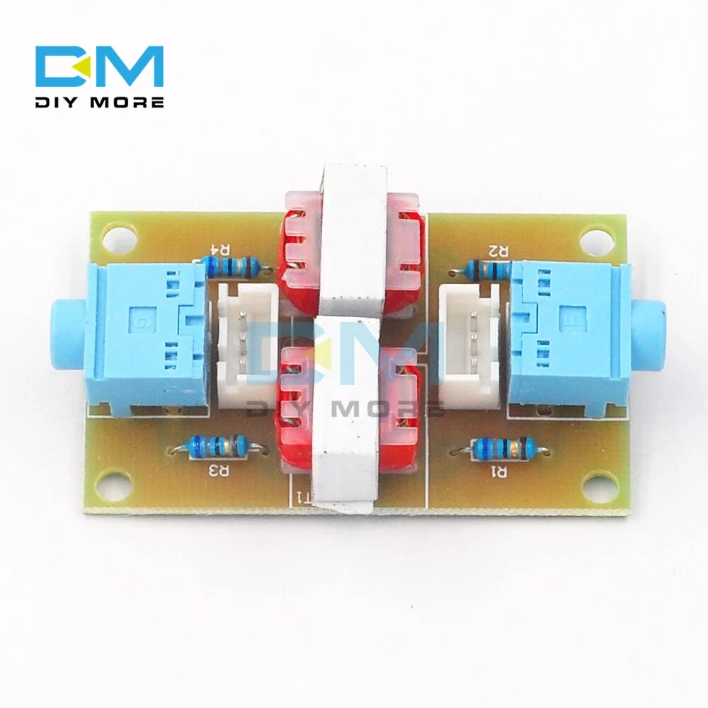 XH-M372 Stereo Audio Isolator Vehicle Common Ground Loop Suppressor Interference Noise Isolation Module Transformer Coupler