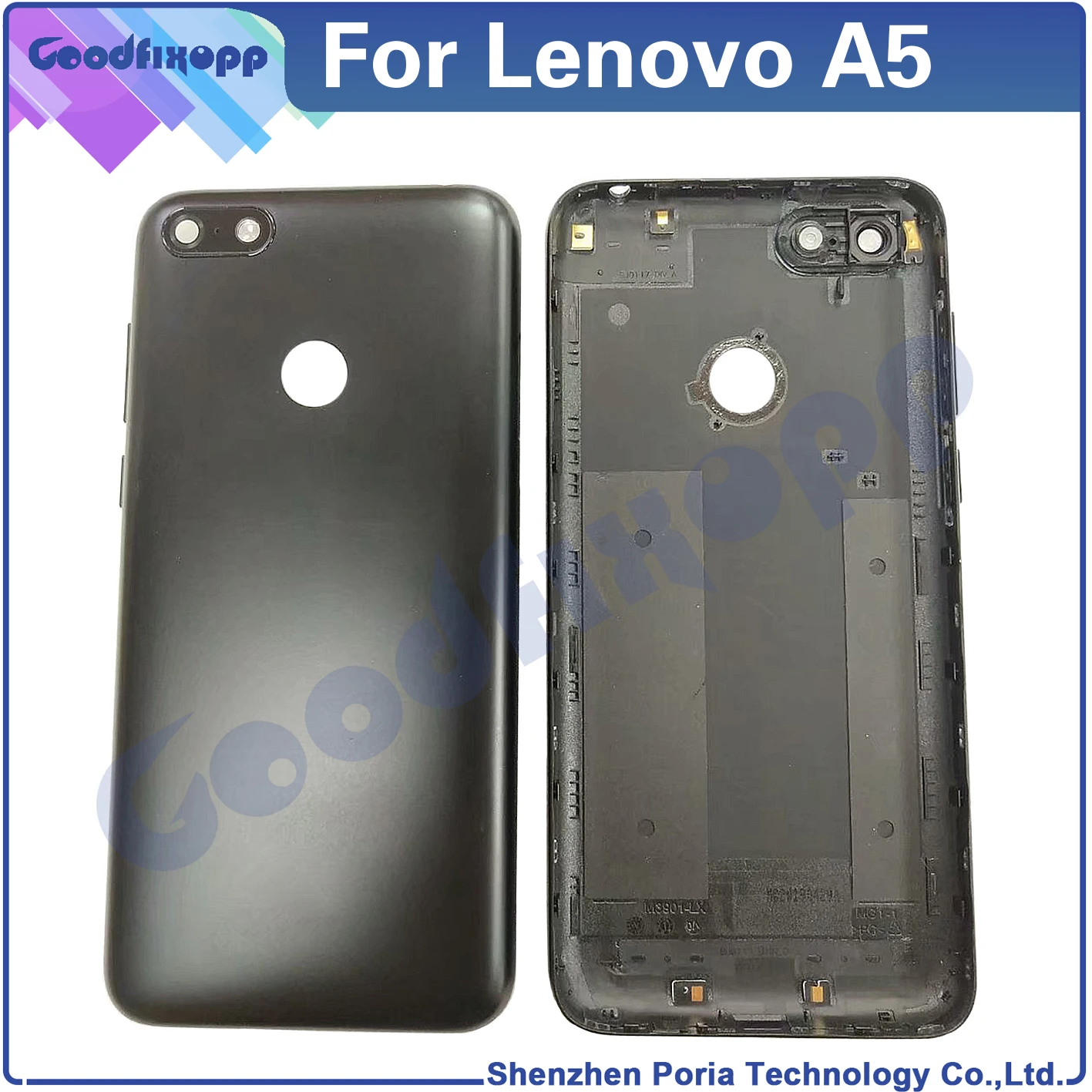 For Lenovo A5 L18021 L18081 L18011 Back Battery Cover Door Housing Case Rear Cover Replacement Parts