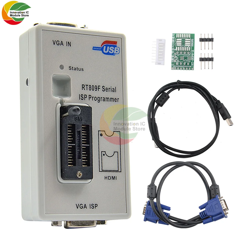 RT809F ISP Programmer/RT809 Alat Perbaikan Programmer Usb Lcd Terbaru 24-25-93 Seri IC