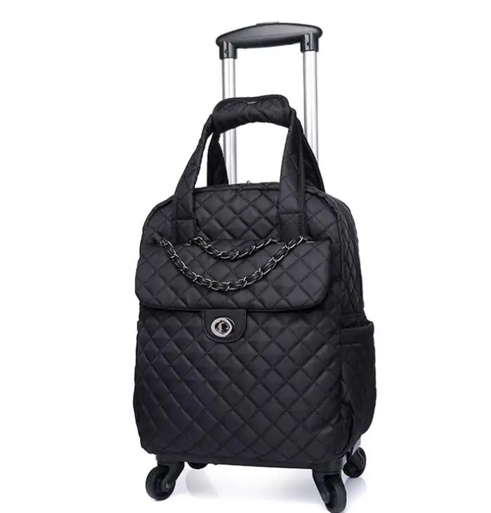 women rolling luggage bag for women Women Wheeled backpack bag Cabin travel Trolley Bags on wheels Trolley Suitcase wheeled Bags