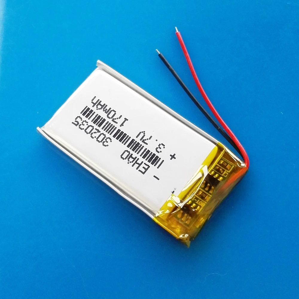 10 pcs 3.7V 170mAh 302035 Lithium Polymer Lipo Rechargeable Battery cells for MP3 GPS bluetooth headset video pen camera