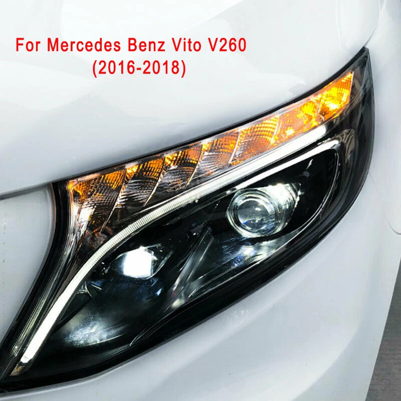 Car Styling for Benz V260 all LED Headlight 2016-2024 for Mercedes-Benz Benz vito LED Headlight DRL Bi-LED Lens auto Accessorie