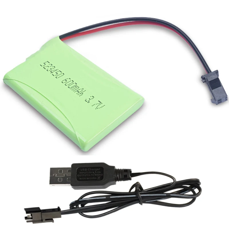 523450 Li-ion rechargeable battery 3.7V 600mAH and USB charger for RC toys K9