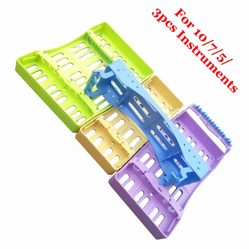 

Dental Plastic Sterilization Rack Surgical Sterilization endo Box Cassettes File Burs Disinfection Tray Dentist Instrument Tools