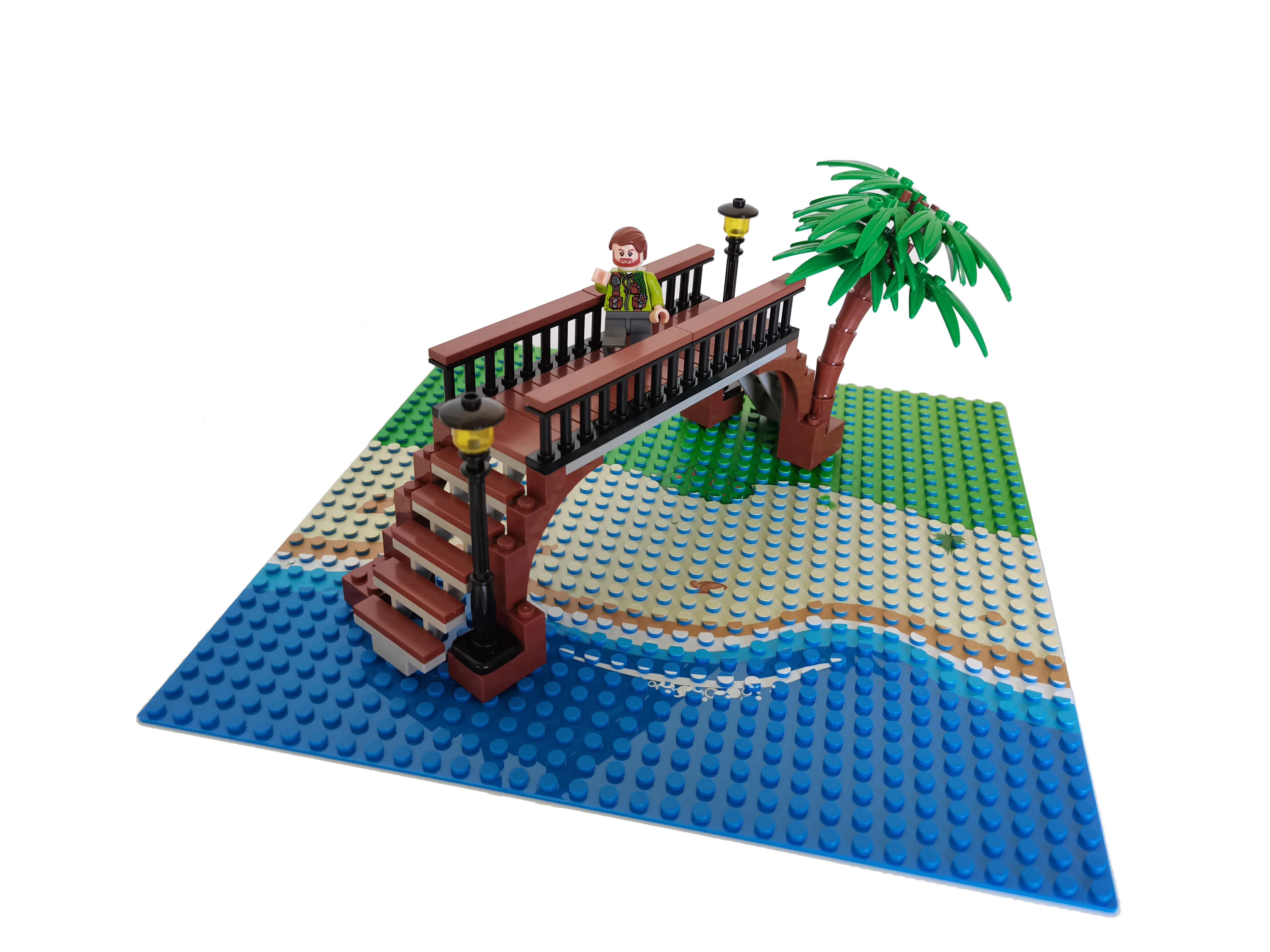 3PCS Klassische Grundplatten Blöcke 32x32 32x16 Punkte Gebäude Grundplatten Ziegel Montage Stadt Straße MOC freunde Stadt Spielzeug – Detail 12