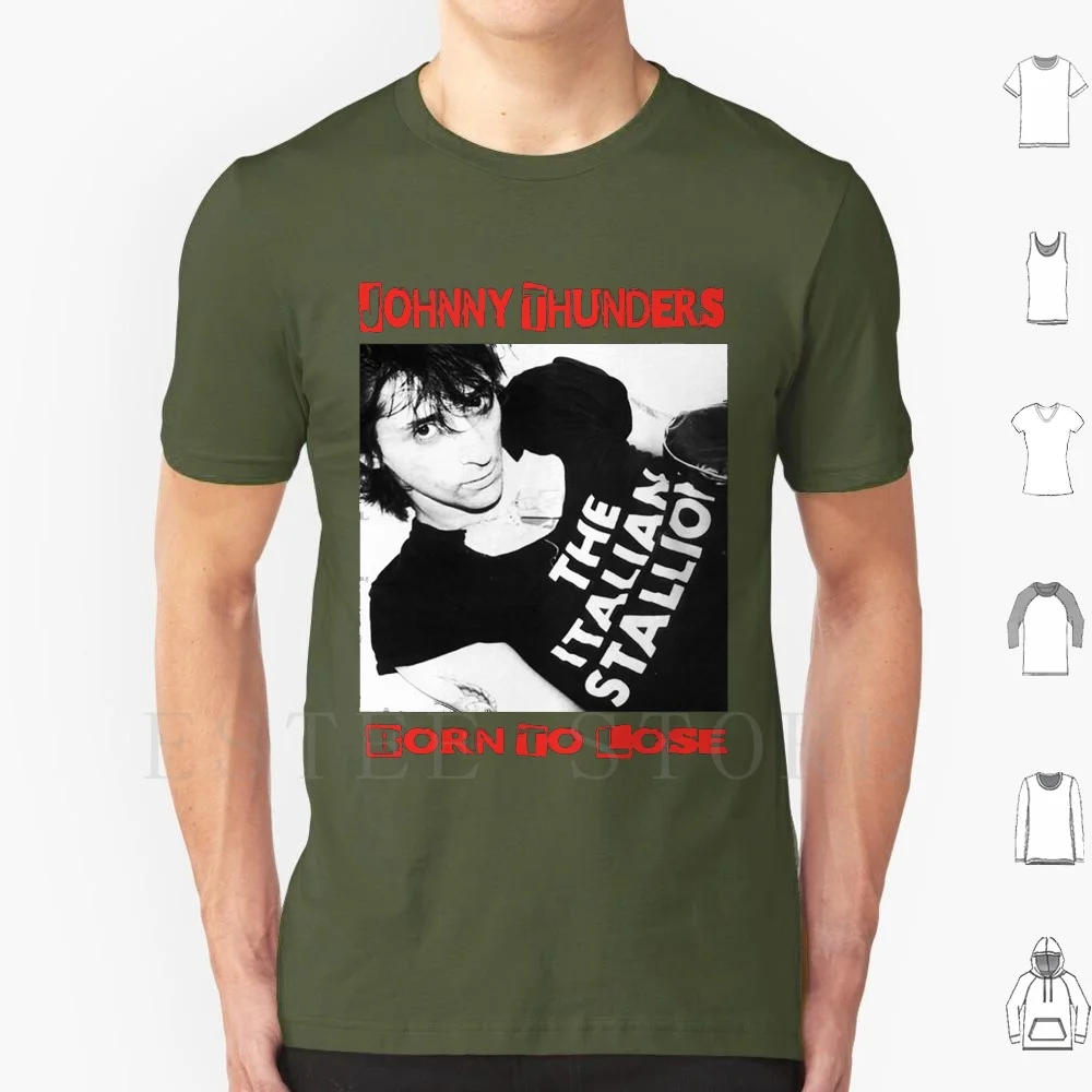 Johnny Thunders T Shirt Print Cotton Johnny Thunders New York Dolls