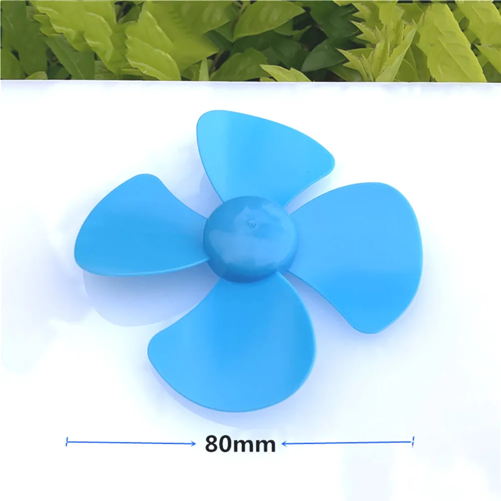 80mm Four-blade Propeller Blue for Model Making Fit 2mm Motor Shaft DIY Fan Blade Boat Paddle Accessories High Quality