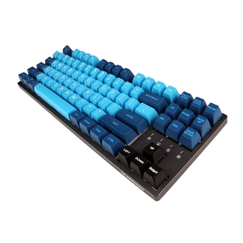 Domikey Bluewave SA Profile Double shot keycaps for MX switch Gaming mechanical keyboard set 158 keycaps