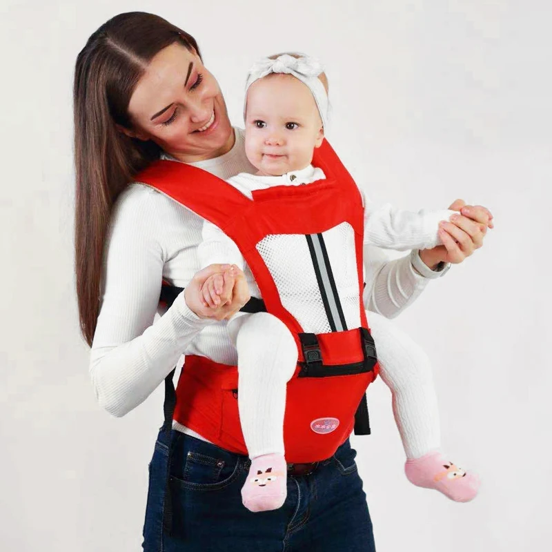 Four Seasons Children Multifunctional Breathable Shoulder Front Hold Baby Carrier Baby Waist Stool Maternal 0-3Y