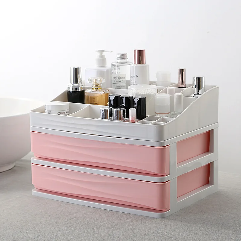 2/3/4 Tiers Office Paper Storage Box Bathroom Cosmetics Organizer Drawer Jewelry Mask Brushes Accessories Organizer Rack Holder