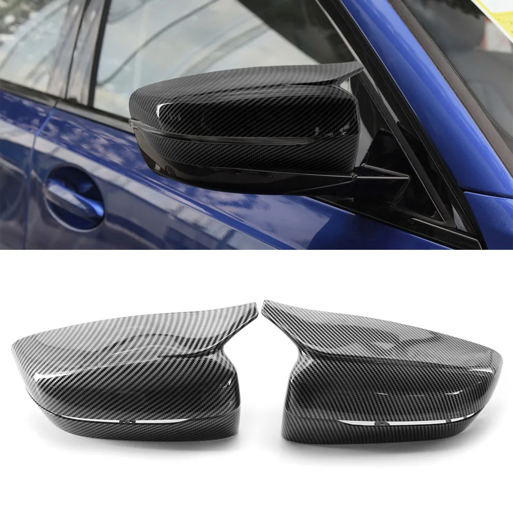 For BMW 3 Series G20 2019-20 Carbon Fiber Rearview Side Mirror Cover Replacement