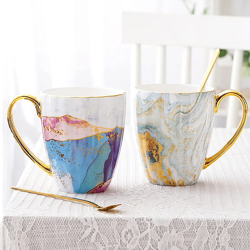 200ml Hand painted High-grade Coffee Cup Saucer Set English rural style Phnom Penh Ceramic afternoon tea Cup