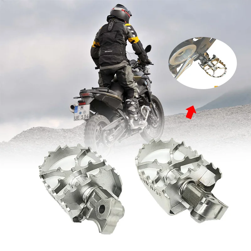 For BMW F800GS F700GS F650GS F 800 700 650 F800 F700 F650 GS Motorcycle Stainless Steel Foot Pegs FootRest Footpegs Foot rest