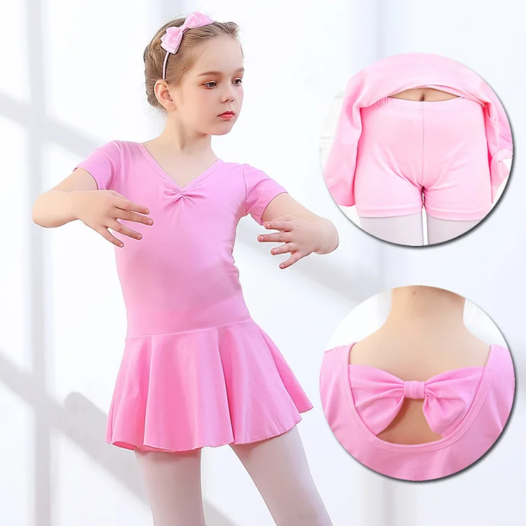 Baumwolle Mädchen Ballett Tanz Kleid Kinder Tutu Trikot Kinder Ausbildung Ballerina Tanzen Kostüme Mädchen Ballerina Gymnastik