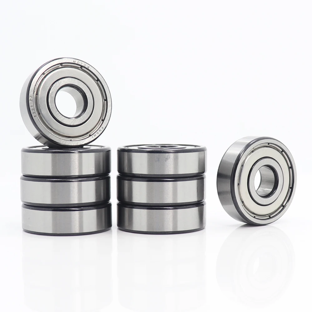 6200ZZ Bearing 10*30*9 mm ABEC-7 8PCS For Vacuums Deep Groove 6200 Z ZZ Ball Bearings 6200Z