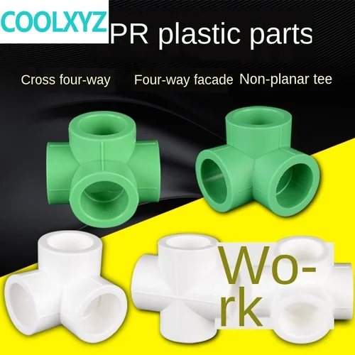 Imagen 2 del producto Ppr tubería de agua forma cuatro esquina conjunta en tres dimensiones cara diferente diámetro de igual forma cuatro 1/2IN 3/4IN 1/20/25/32/40/50
