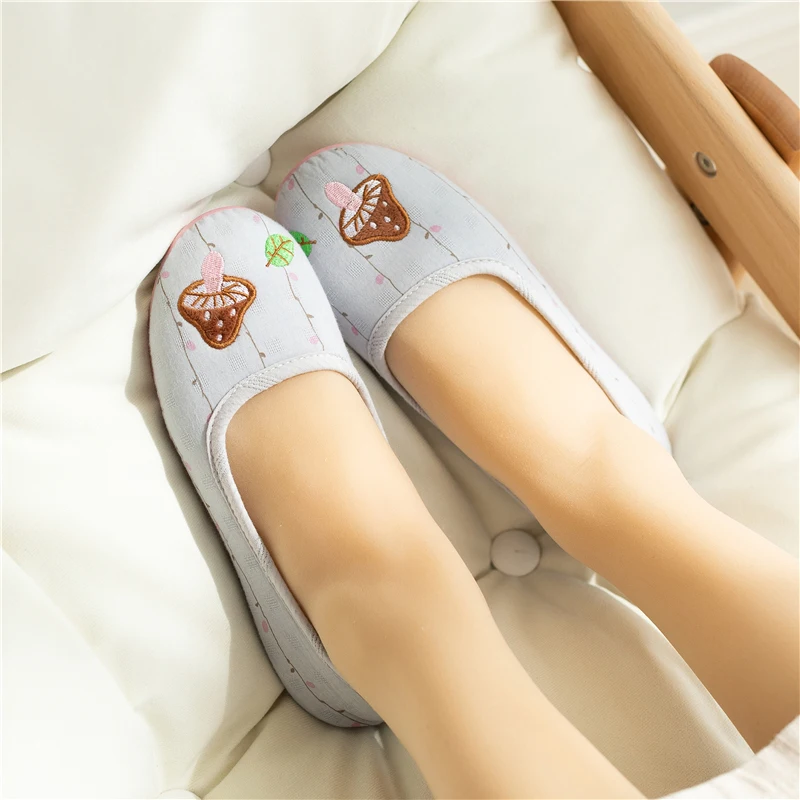Summer Thin Bag With Breathable Soft Sole Pregnant WomanAt Home Slipper Anti-Slip Room Outerwear Girl Shoes Slippers