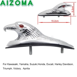 Motorbike Front Fender Universal Motorcycle Eagle Head Ornament Mudguard Decoration for Kawasaki Yamaha Suzuki Honda Harley