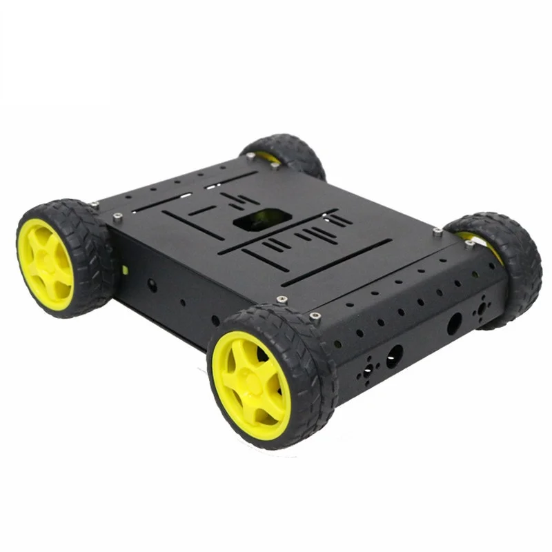 子供用4wdスマートシャーシキット,66mmハートホイールエンジン,アルミニウム合金,車用,リモートコントロールロボット,DIY