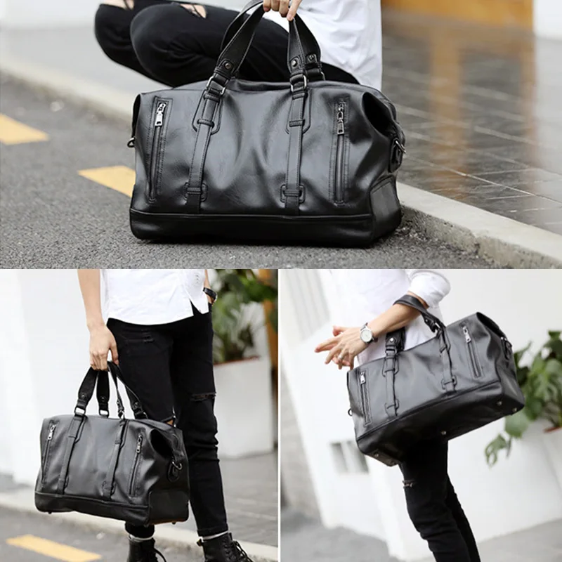 

2021 New Men's Travel Bags Luggage Waterproof Suitcase Duffel Bag Big Large Capacity Bags Casual High-Capacity Leather Handbag