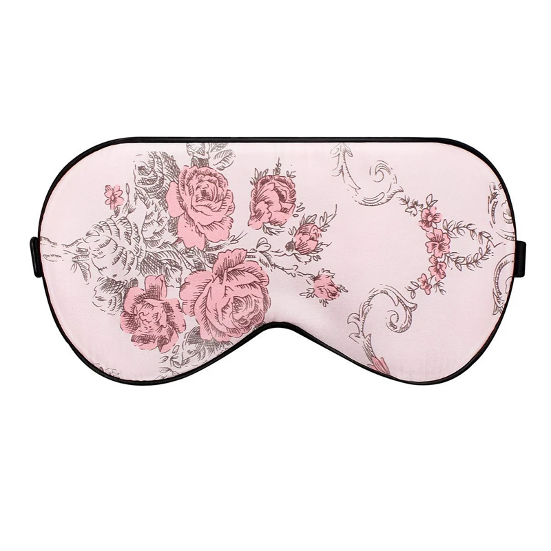 100% Silk Sleep Eye Mask Natural Fast Sleeping Eyeshade Cover Shade Patch Eye Mask Soft Portable Blindfold Travel Eyepatch Women