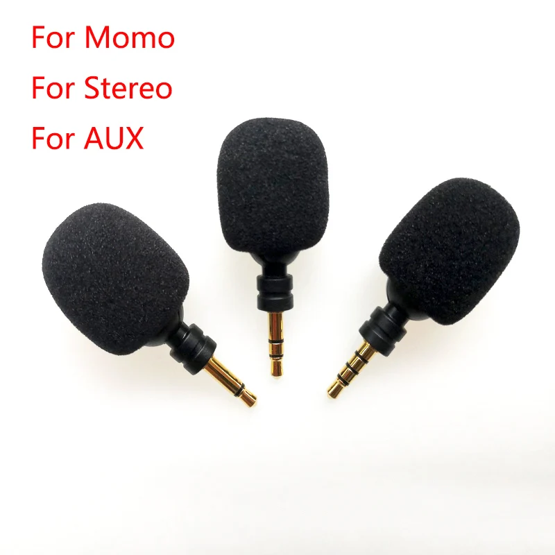 Mini Microphone Bendable Flexible Straight 3.5mm Jack Aux Mono/ Stereo/ 4 Pole Mic for Mobile Phone Computer Laptop PC Recorder