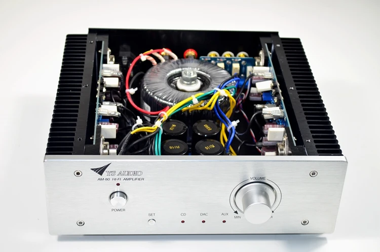 New The DIY power amplifier for gold sealing tube of AM-80 refer to KSA-50 fancier HiFi power amplifier has class A and class AB