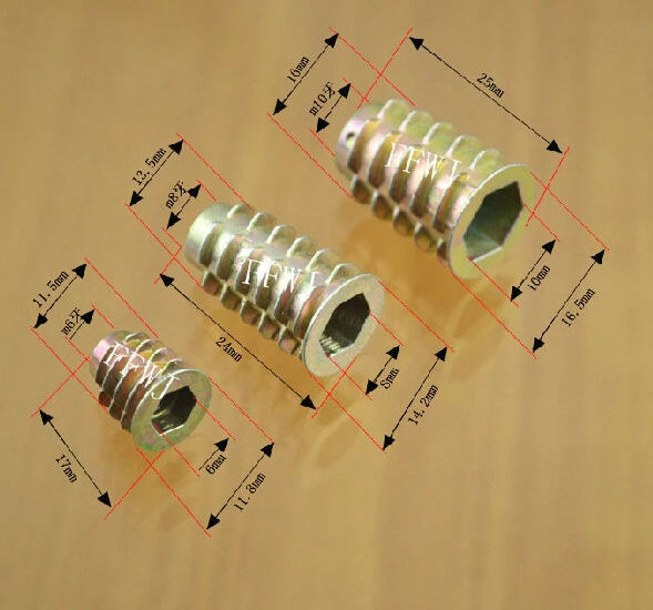 

For Zinc alloy belt mediator within M4M5M6M8M10 hex nut inside and outside the trapezoidal tooth embedded nut furniture