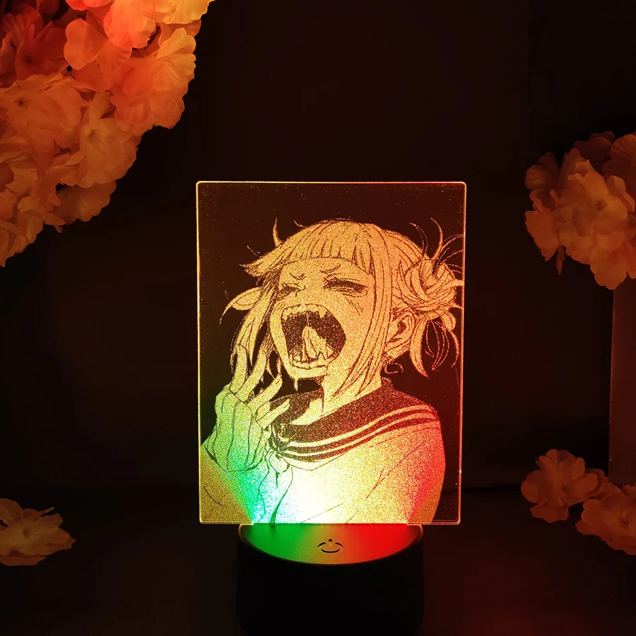 

Kawaii Toga Themed Two Tone Anime Lamp Dual Color Lighting Figure Nightlight Cute Himiko yawn Room Decor