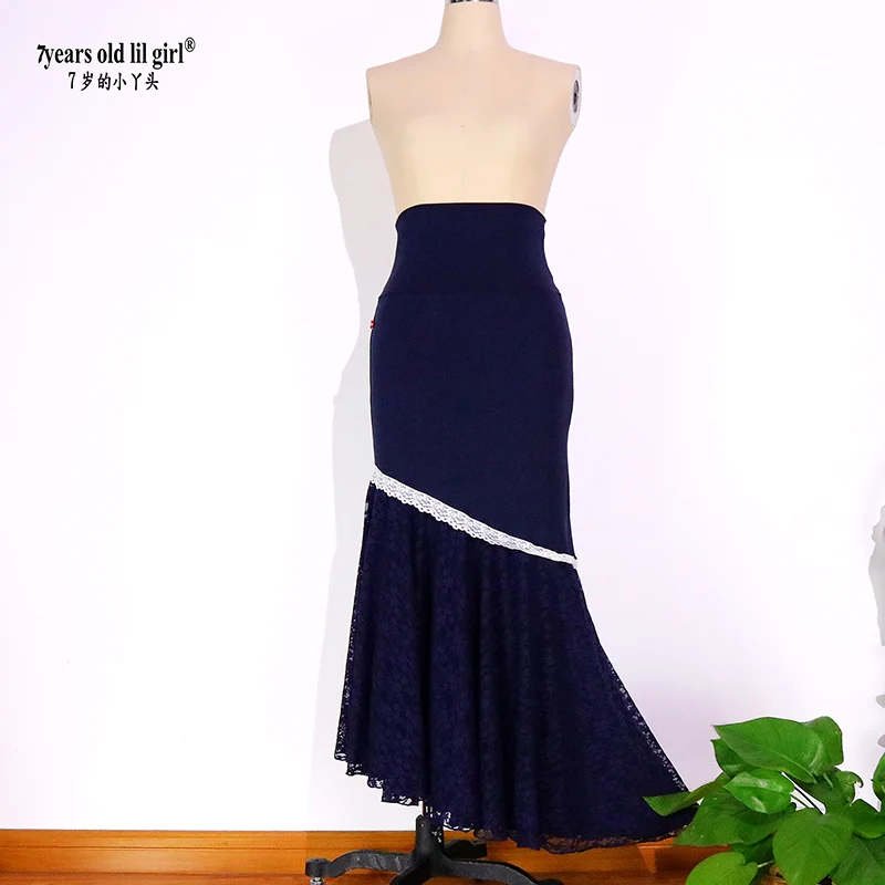 Spanish Flamenco Costume Performor Skirt Women Girl Gyspy Ballroom Festival Performance Dance Wear multiple colors  DDT09