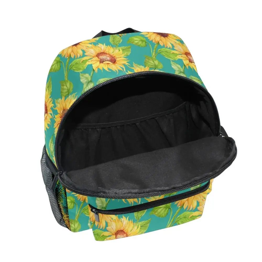 2021 NEW Orthopedic School Bags For Girls Sunflower Print Children School Bag Kids Satchels Girl Knapsack Top-Quality Book Bags