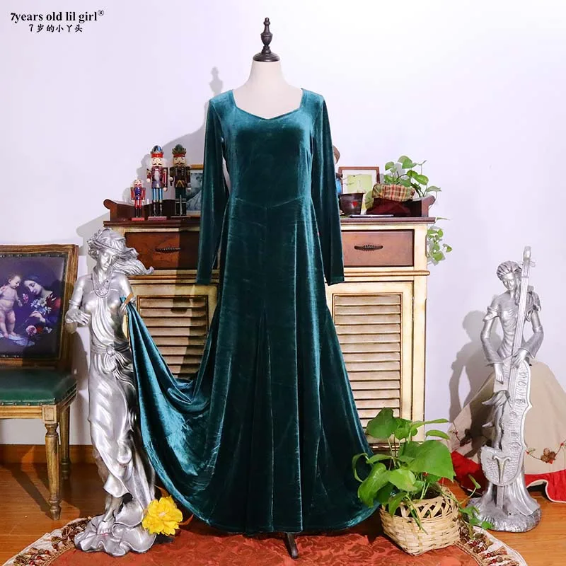 Vestido de baile flamenco vintage 2025 vestidos de noche con cuello em V GJ02