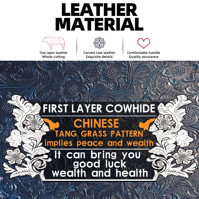 Genuine Leather Driver License Holder Handmade Car Auto Document Slot Wallet Card Holder Coin Purse For Men, Women