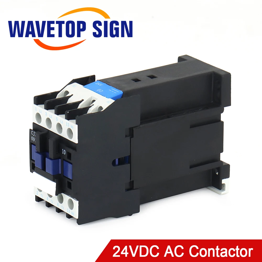 

Контактор переменного тока WaveTopSign DELIXI 24 В постоянного тока 9 А для вибрационного ножа с ЧПУ для лазерной машины