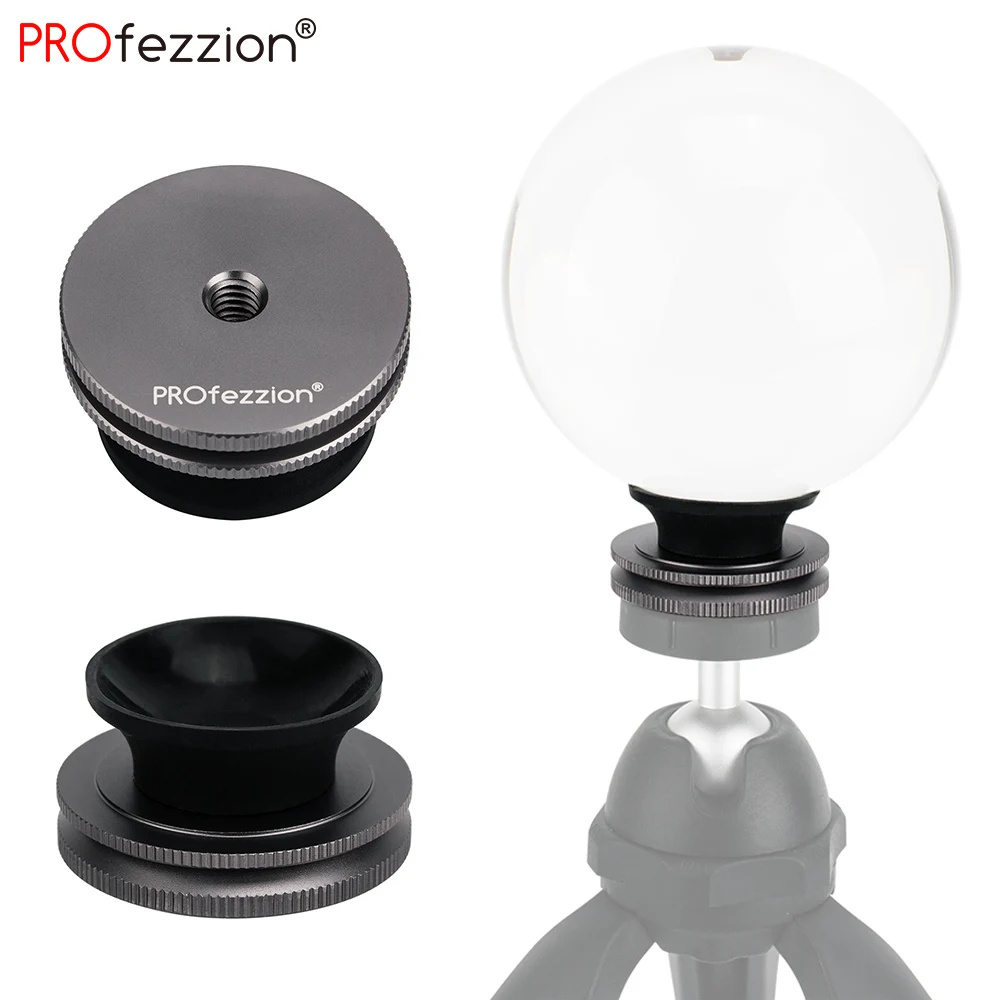 2 Pcs Metal Lens Ball Holder Stand for 50mm-100mm Crystal Round Seed Beads Large Glass Sphere Camera Photography Aceessories