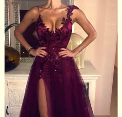 Elegant Grape Purple Lace  Prom Dresses 20201 Formal Women Holiday Wear Celebrity Party Evening Gowns Plus Size Custom Made серь