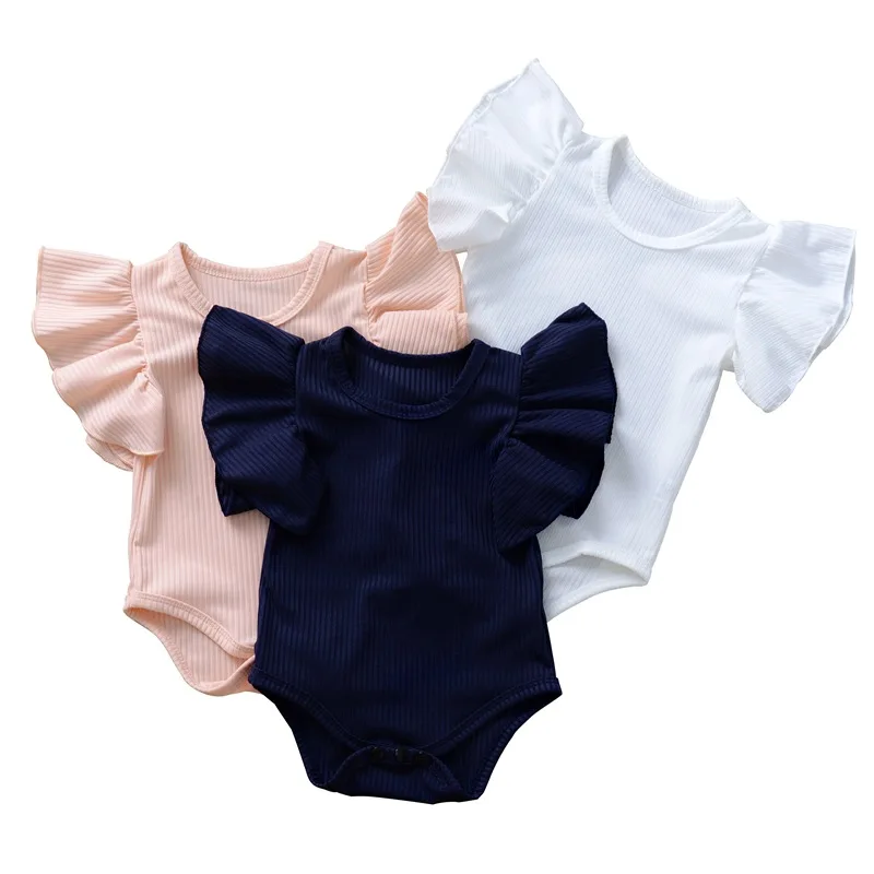 

Baby Girls Jumpsuit Newborn Cotton Romper Soft Clothing Infant Summer Short Sleeves Overalls Costume Clothes