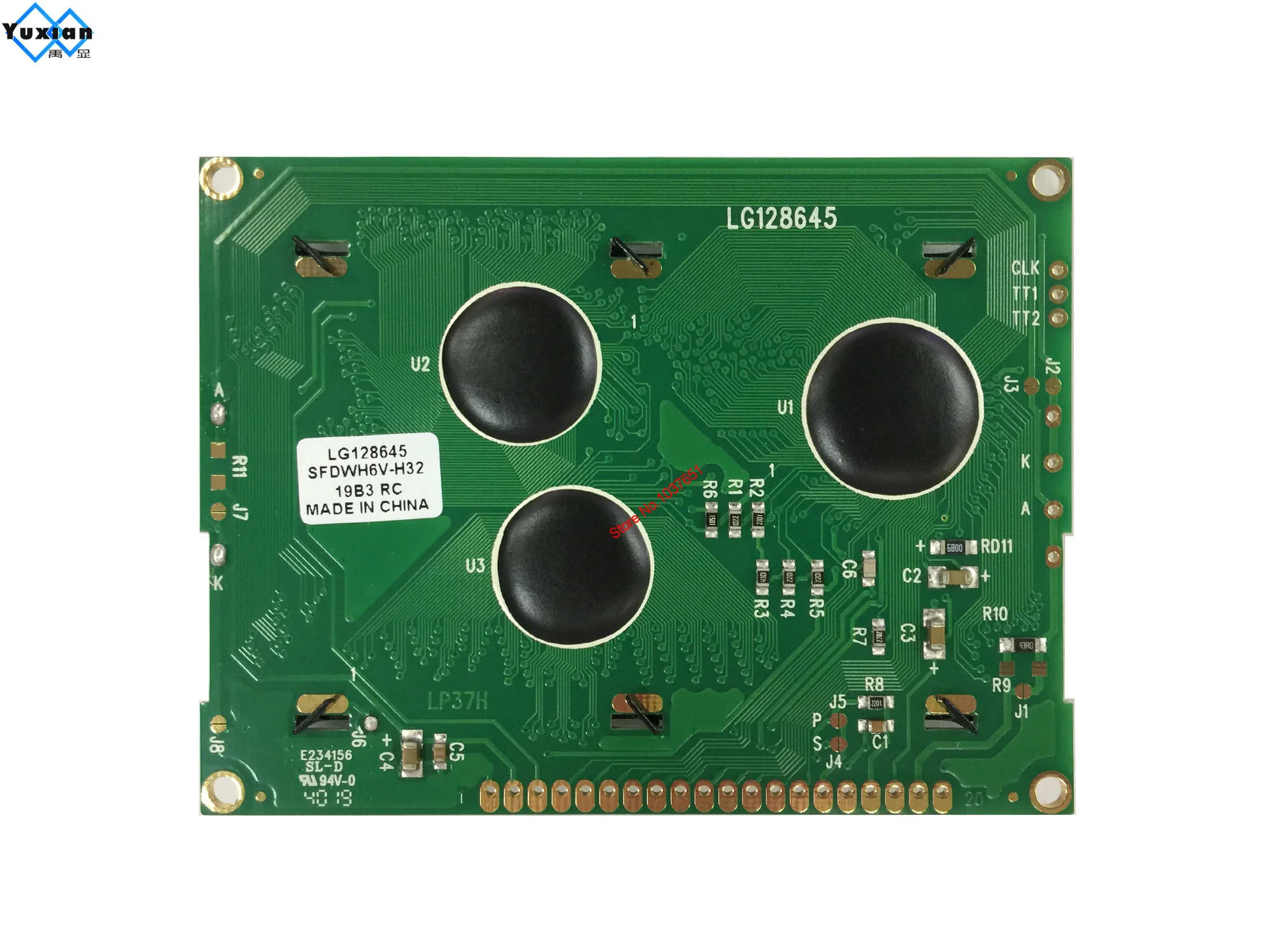 128x64 ST7920 Lcd Display Graphic Module SPI serial green 5v LG128645SFDWH6V instead SGS12864 WG12864 LM3033D